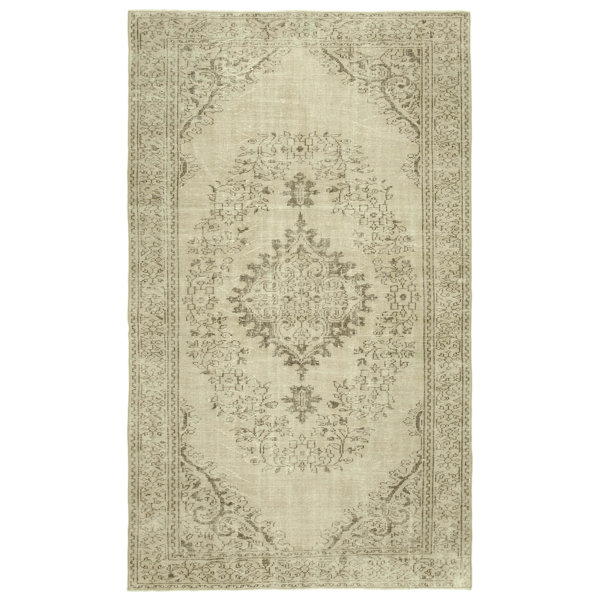 Masoud Vintage Handmade HandKnotted Beige/Ivory Rug Wayfair